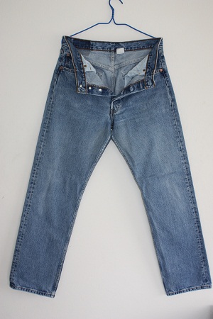 จำหน่ายกางเกงยีนส์ Jeans Levi's 501 2Hand W32 L32 Made in GUATEMALA รูปที่ 1