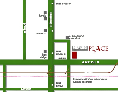 Lumpini Place, Rama 9-Ratchada for rent 1 br. 34 Sq.m. fully furnished,Near MRT Phra ram 9 . 12,000 THB. per month รูปที่ 7