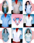 JPLadyshirt : เสื้อยืดผู้หญิงไซด์สวย สำเร็จรูป  by handmade (เข้ารูป-ปกเชิ๊ตประยุกต์) ราคาเดียวสุทธิ! 300 ถ้วน