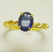 รูปย่อ แหวนไพลิน Blue Sapphire ทองเก่า ราคาเบา รูปที่1