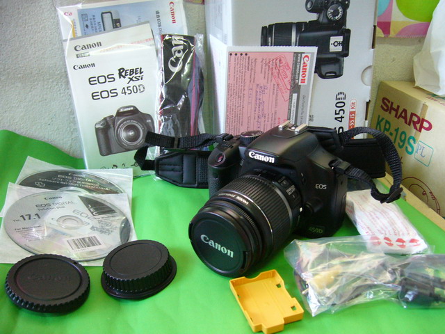 ขาย Canon 450D + Kit 18-55 IS ( ใช้งานน้อย ) อุปกรณ์ครบกล่อง รูปที่ 1