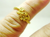 รูปย่อ แหวนทอง 99.99 Prima gold ลายดอกไม้ นน 3.12 g รูปที่2