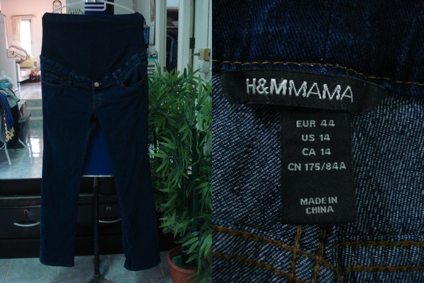 ขายกางเกงยีนส์คลุมท้อง2ตัว ของ OLD NAVY และ H&M MAMA มือสองสภาพดีมากๆ รูปที่ 1