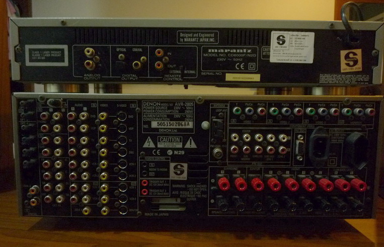 ขายavr denon 2805 Made In Japanแท้/ลำโพง AE Aegis Evo 1/marantz cd 6000 ose/Sub Mordaunt short รูปที่ 5