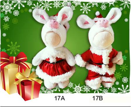 ของขวัญปีใหม่ ตุ๊กตาหน้าคุณ 3 มิติ จมูกโด่ง หน้าเด้ง ในชุดแซนต้าครอส รูปที่ 3