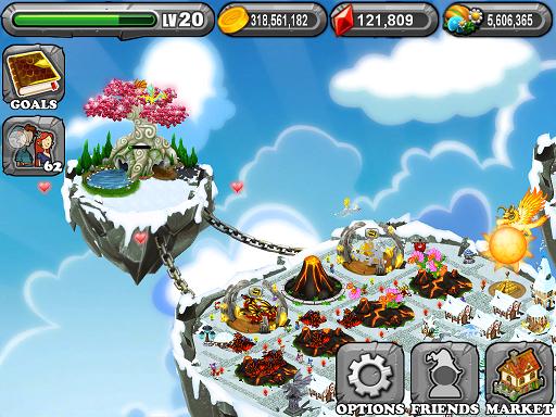 เติม Gem Dragonvale เพิ่มเกาะ เพิ่ม Sun Moon Rainbow ใน Dragonvale 100000 Gems รูปที่ 1