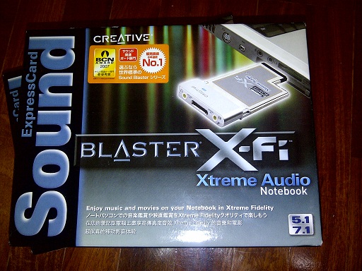 ของนำเข้าพึ่งลงเครื่องยังไม่ได้แกะกล่องเลยราคาถูก Creative Sound Expresscard Blaster X-fi Xtreme Audio Notebook รูปที่ 1