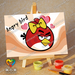 รูปย่อ ภาพวาดระบายสี ตามตัวเลข Angry Birds รูปที่1