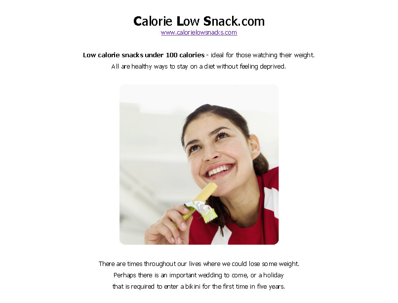 Low Calorie Snack รูปที่ 1
