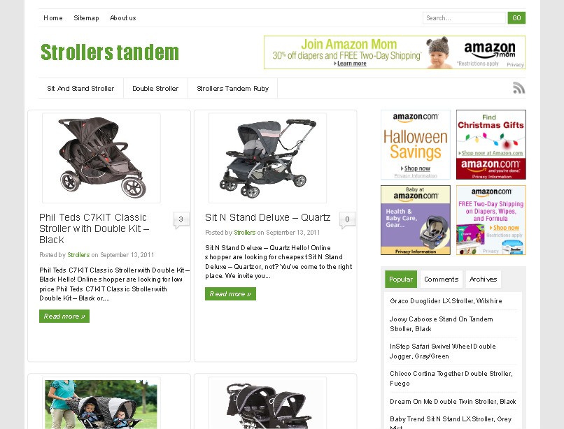 strollers tandem online shopping รูปที่ 1