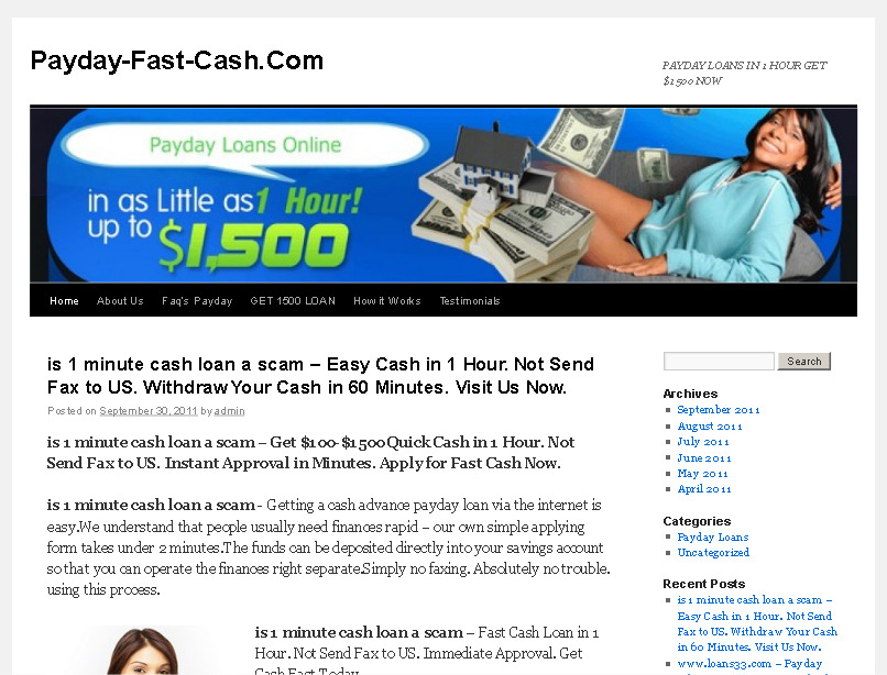 payday-fast-cash.com - Payday Loan Online Get $500 Approval Sure! รูปที่ 1
