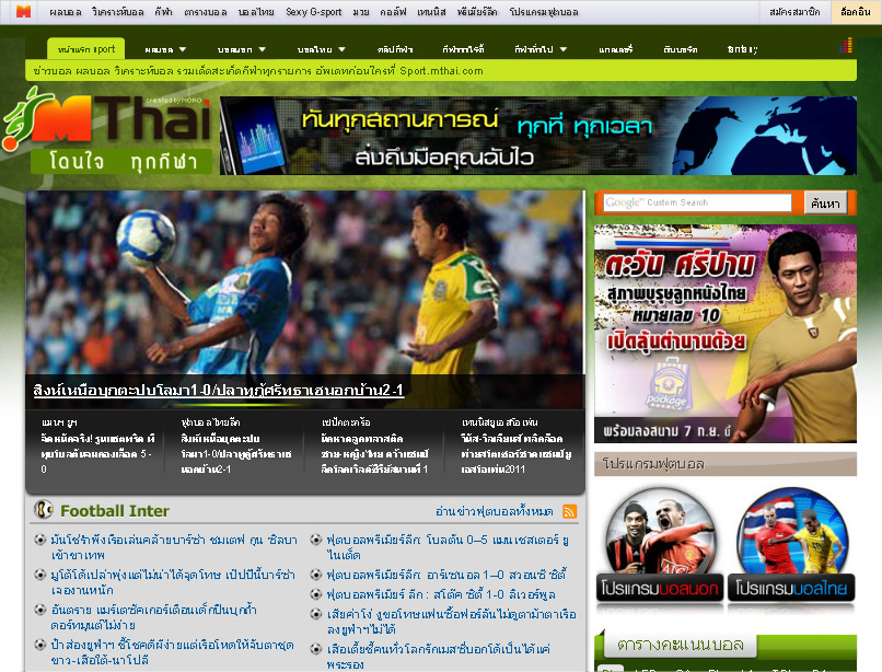 ผลบอล ผลบอลสด ผลบอลเมื่อคืน วิเคราะห์บอล และทุกกีฬา : mthai sport รูปที่ 1