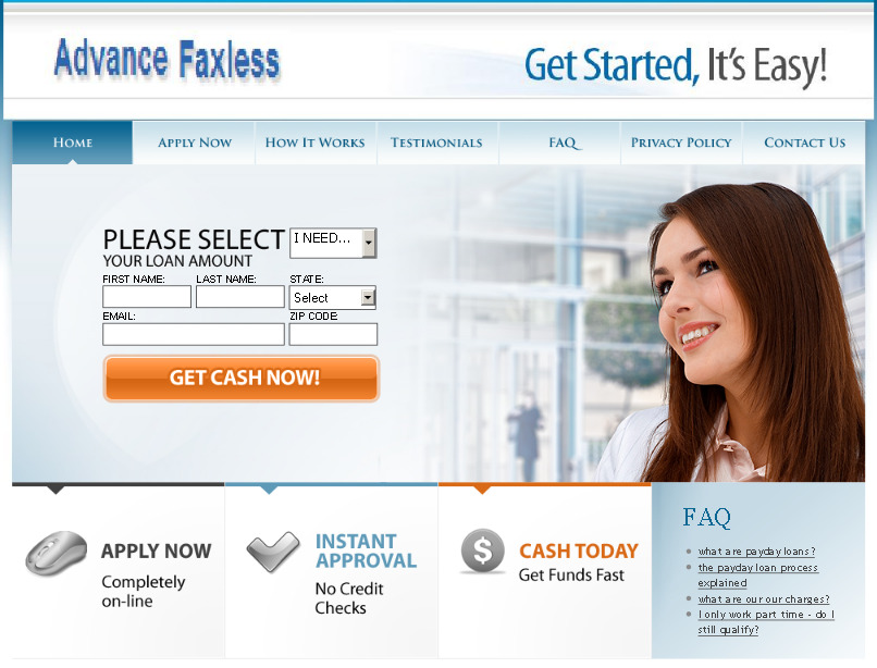 Do You Need Cash? Online Payday Loan and Cash Advance center.  รูปที่ 1