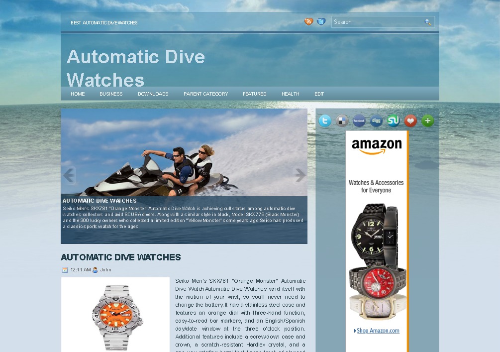 Automatic Dive Watches รูปที่ 1