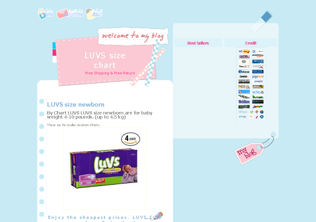 Luvs diapers size chart รูปที่ 1