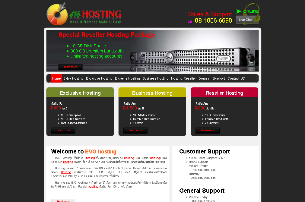 hosting : web hosting : เว็บโฮสติ้ง รูปที่ 1