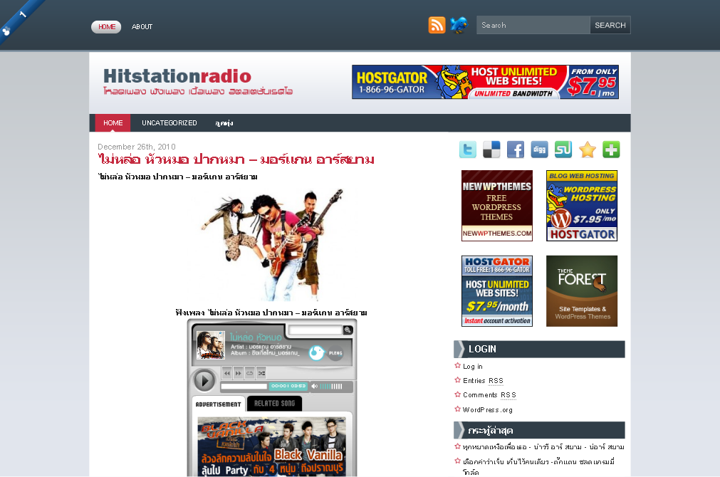 95.75 hitstationradio ฟังเพลงลูกทุ่ง โหลดเพลงลูกทุ่ง ลูกทุ่ง รูปที่ 1