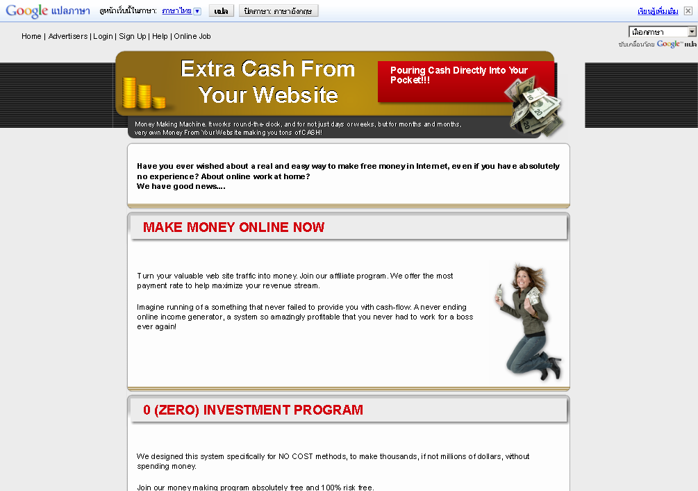 earn money from your website รูปที่ 1