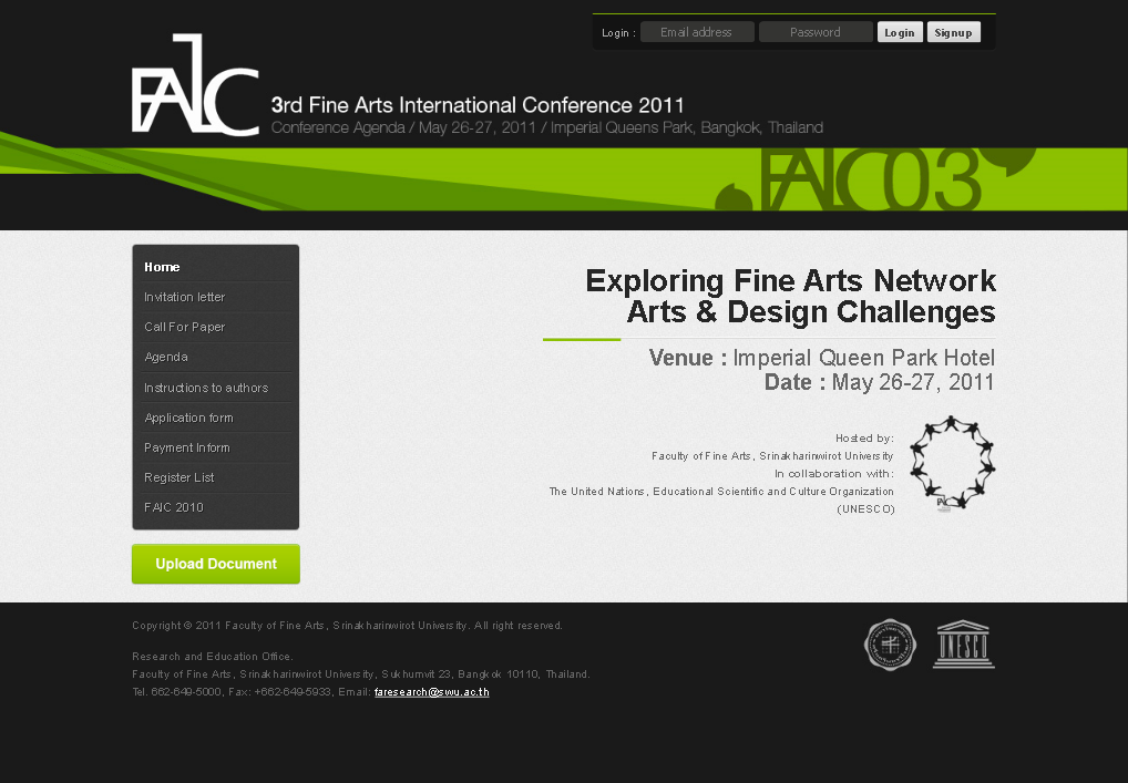 faic : 3rd fine arts international conference 2011 รูปที่ 1