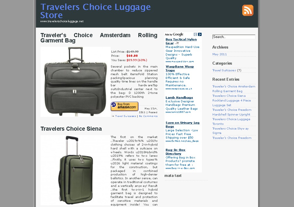 travelers choice luggage store รูปที่ 1