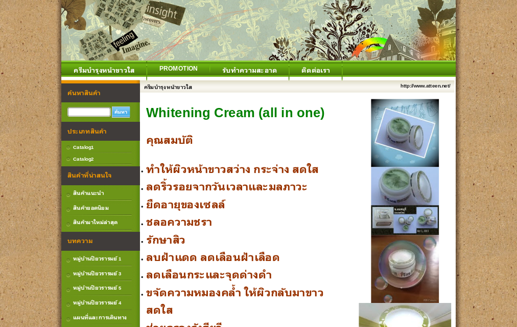 atteen shop จำหน่าย Whitenning Cream คุณภาพสูง ในราคาสบายๆ รูปที่ 1