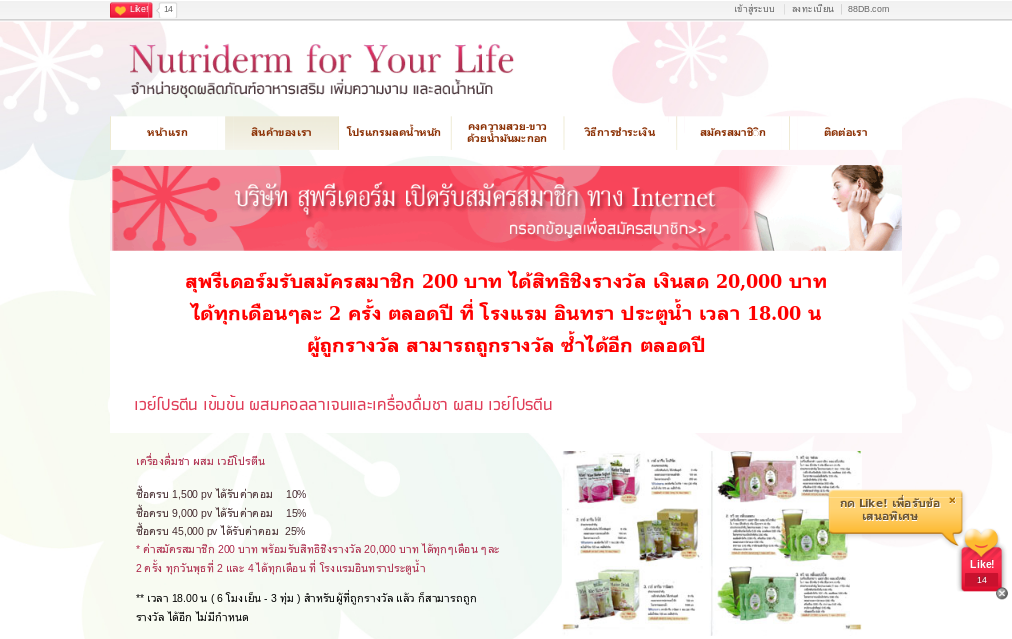 Nutriderm for Your Life - เวย์โปรตีน เข้มข้น ผสมคอลลาเจน รูปที่ 1
