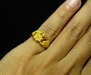 รูปย่อ แหวนทอง Prima gold 99.99 ลายดอกไม้ นน.5.95 g รูปที่2