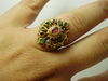 รูปย่อ แหวนทับทิม มรกต เพชรซีก ทรงพุ่ม นน. 4.97 g รูปที่2