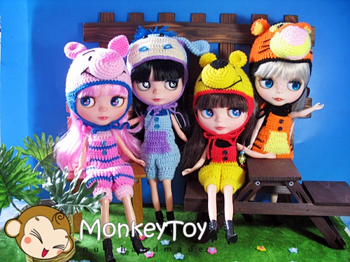 ชุดน้อง Blythe เสื้อ Blythe ลดราคาพิเศษสุด ชุดถักไหมพรม Blythe handmade รองเท้า Blythe น่ารัก หลายแบบค่ะ รูปที่ 4