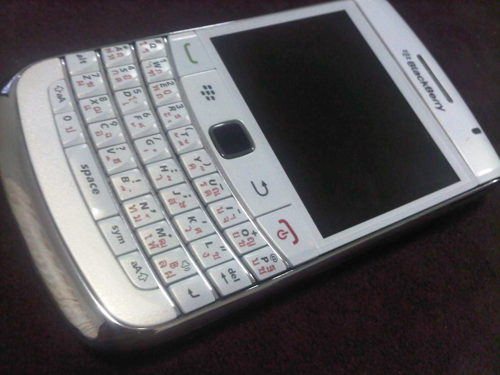 ขาย Blackberry Bold 9700 สีขาว สถาพ85%  รูปที่ 1