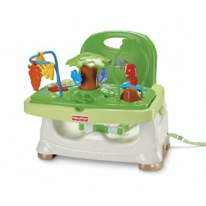 เก้าอี้เด็ก ขนาดพกพา มาพร้อมของเล่น Fisher-Price Rainforest Healthy Care Booster Seat ของใหม่ พร้อมส่ง ราคาถูก รูปที่ 1