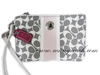 รูปย่อ (พร้อมส่ง) กระเป๋าคล้องมือ COACH chelsea signature stripe wristlet #43894 ราคา : 1,800 รูปที่1