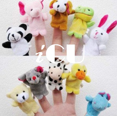 ขายปลีกและส่ง : ตุ๊กตานิ้วมือลายสัตว์น่ารัก 1 ชุดมี 10 ชิ้น ราคา 210 บาท รูปที่ 1