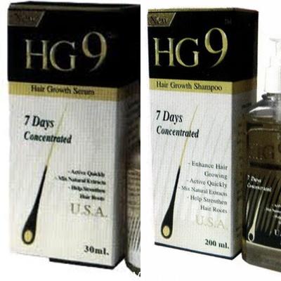 HG9 แพ็คคู่ HG9 Hair Growth Shampoo และ HG9 Hair Growth Serum เพื่อการทำให้ผมยาวเร็วอย่างมีประสิทธิภาพ ^^ รูปที่ 1