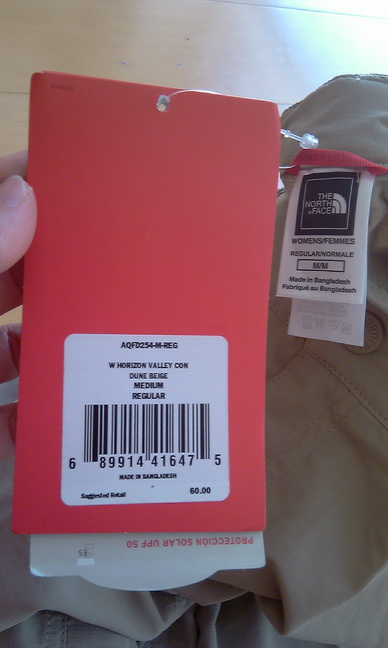 ขายกางเกง The North Face Women's Horizon Valley Convertible Pants สำหรับ hiking/treking รูปที่ 6