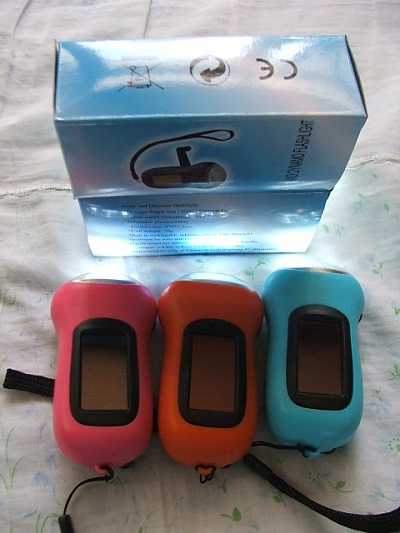 ไฟฉาย LED โซล่าเซลล์และไดนาโม 2in1 <Solar and Dynamo Flashlight> รูปที่ 5