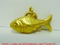 จี้ ปลาทองทอง100 สวยเล็กน่ารัก งานเก่า นน2.22 g