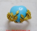 แหวน ทอง 24 K Prima Gold หัวใจ เทอควอยซ์ นน.8.23 g