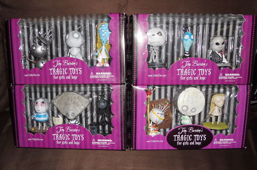 โมเดล Tim Burton’s Tragic Toys ครบชุด 4 กล่อง จาก USA รูปที่ 1