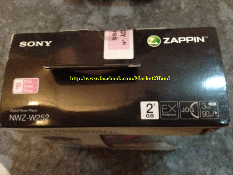เครื่องเล่น Sony : NWZ-W252 //Walkman MP3 W Series ความจุ 2 GB รูปที่ 3