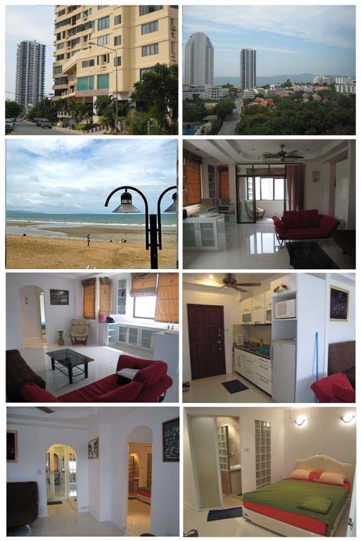 Condo For sale Thepthip mansion on the 9th floor.( seaside view room ) 2 bedroom, 3 bathrooms , build in , Area in so รูปที่ 1