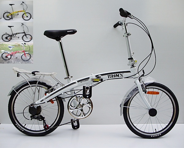 จำหน่ายจักรยานพับได้ จักรยานเสือภูเขา มินิทัวร์ริ่ง ขายจักรยาน TRIN X 20'' เกียร์ SHIMANO 6 สปีด รูปที่ 4