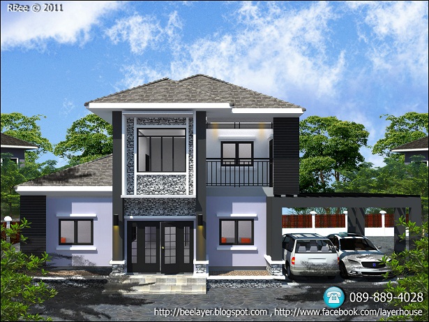 รับออกแบบบ้าน รับเขียนแบบบ้าน,อาคารพาณิชย์,ทาวน์เฮาสน์ และเขียนภาพ 3D (Perspective) รูปที่ 5