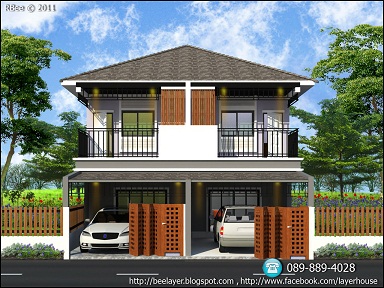รับออกแบบบ้าน รับเขียนแบบบ้าน,อาคารพาณิชย์,ทาวน์เฮาสน์ และเขียนภาพ 3D (Perspective) รูปที่ 7