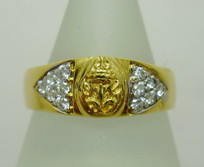 แหวนทองคำฝังเพชร นน.4.72 g รูปที่ 1