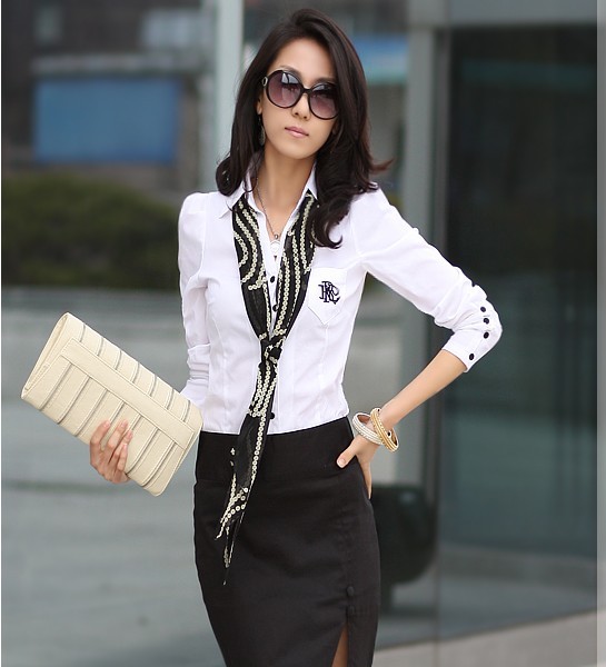 เสื้อเชิ้ตทำงานผู้หญิง shrit style2012 ผ้าคุณภาพ สวยมาก อินเทรนด์เกาหลี รูปที่ 1