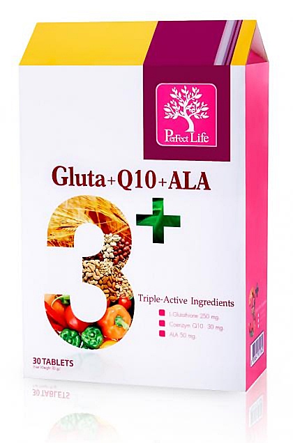 Perfect Life Gluta+Q10+ALA วิตามินเพื่อผิวกระจ่างใส ฟื้นฟูเซลล์ผิว กระตุ้นการสร้าง Collagen ทำให้ผิวพรรณกระชับเต่งตึง รูปที่ 1