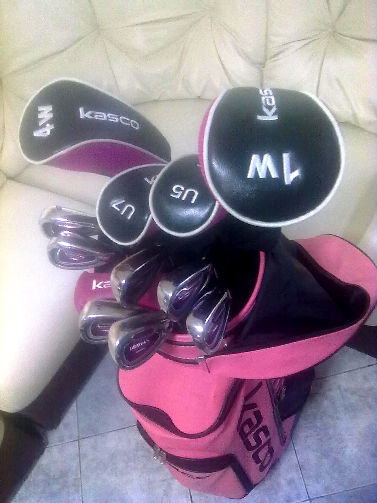 Kasco Dimpals lady fullset สำหรับผู้หญิง สีชมพูม่วง มีทั้งหมด 12 ชิ้น Driver ,FW4, U5, U7, 5-S, PUTTER +ถุงกอล์ฟ รูปที่ 7