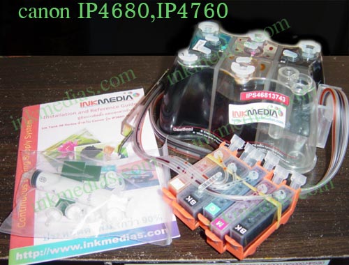 Ink TAnk สำหรับ แคนอน IP4870, IP4780 ติดตั้งได้สมบูรณ์ที่สุดในไทย ไม่ดัดแปลงเครื่อง ประหยัดต้นทุน 10 เท่าเทียบกับตล รูปที่ 1