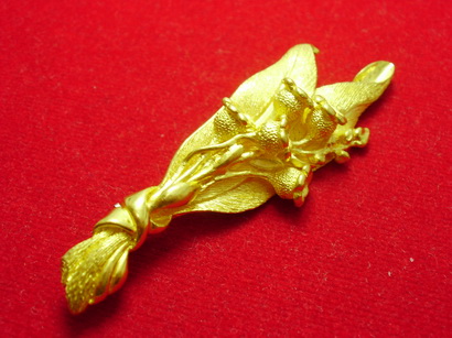 Prima gold ทอง99.99 เข็มกลัดติดเสื้อ ลายดอกไม้ นน.17.41 g รูปที่ 1